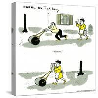 Hazel Cartoon-Ted Key-Stretched Canvas