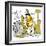 Hazel Cartoon-Ted Key-Framed Premium Giclee Print