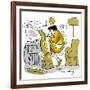 Hazel Cartoon-Ted Key-Framed Giclee Print