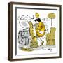 Hazel Cartoon-Ted Key-Framed Giclee Print