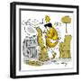 Hazel Cartoon-Ted Key-Framed Giclee Print