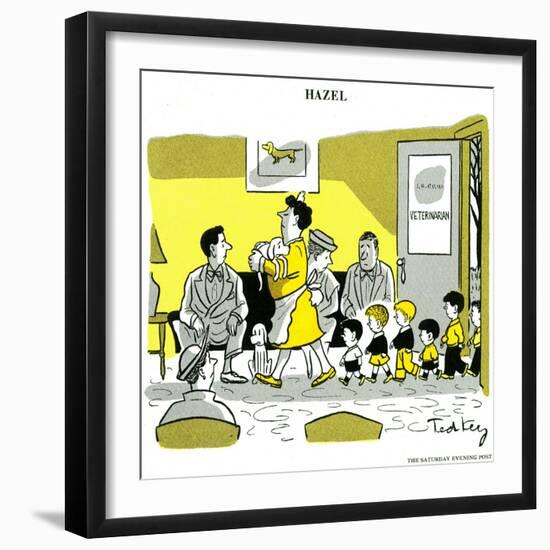 Hazel Cartoon-Ted Key-Framed Giclee Print