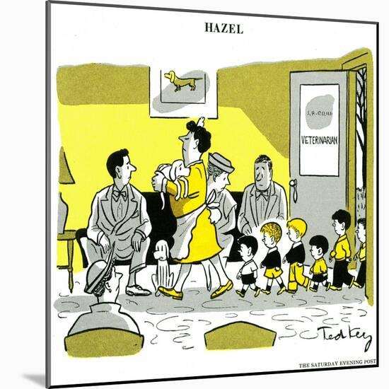 Hazel Cartoon-Ted Key-Mounted Giclee Print