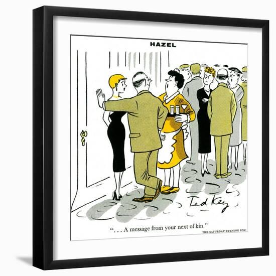 Hazel Cartoon-Ted Key-Framed Giclee Print