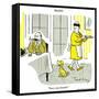 Hazel Cartoon-Ted Key-Framed Stretched Canvas