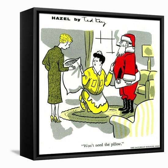 Hazel Cartoon-Ted Key-Framed Stretched Canvas