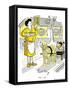 Hazel Cartoon-Ted Key-Framed Stretched Canvas