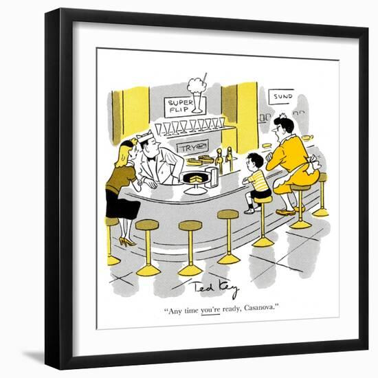 Hazel Cartoon-Ted Key-Framed Giclee Print