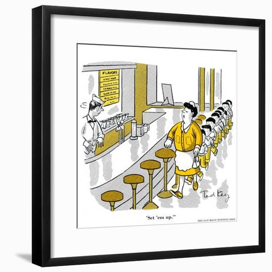 Hazel Cartoon-Ted Key-Framed Giclee Print