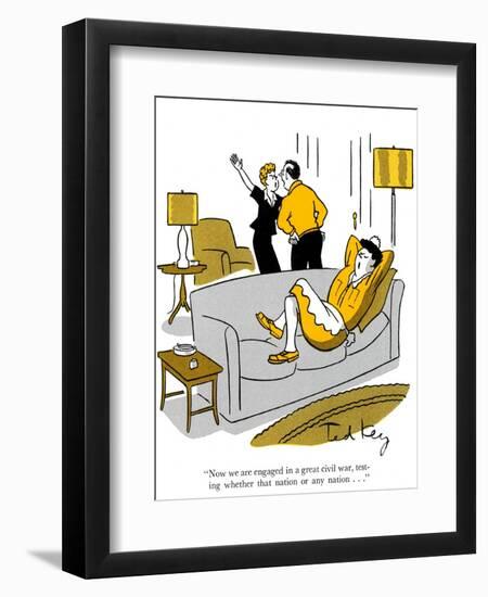 Hazel Cartoon-Ted Key-Framed Premium Giclee Print