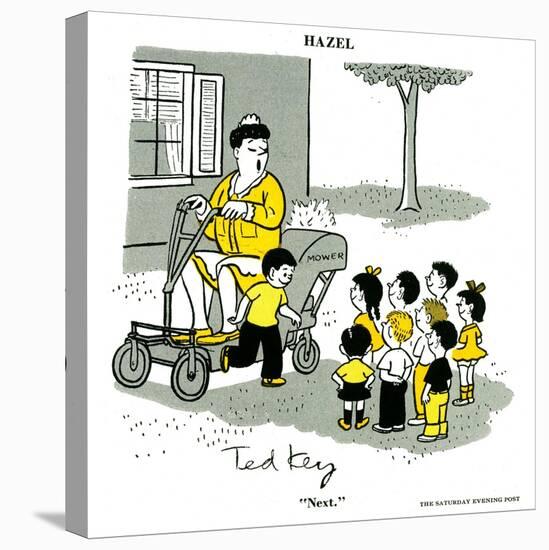 Hazel Cartoon-Ted Key-Stretched Canvas