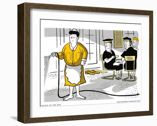 Hazel Cartoon-Ted Key-Framed Giclee Print