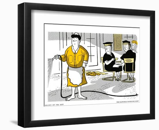 Hazel Cartoon-Ted Key-Framed Giclee Print