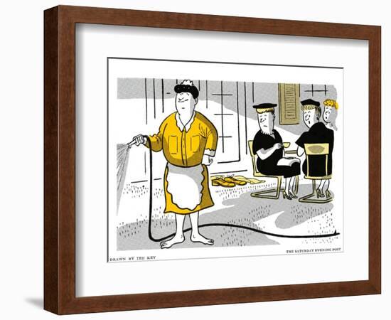 Hazel Cartoon-Ted Key-Framed Giclee Print