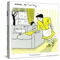 Hazel Cartoon-Ted Key-Stretched Canvas