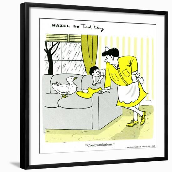 Hazel Cartoon-Ted Key-Framed Giclee Print