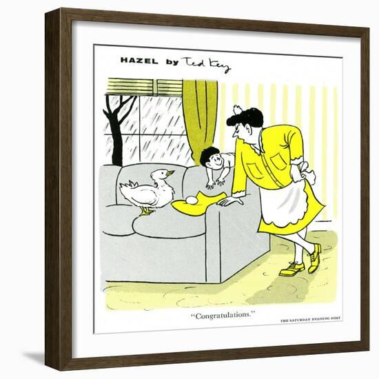 Hazel Cartoon-Ted Key-Framed Giclee Print