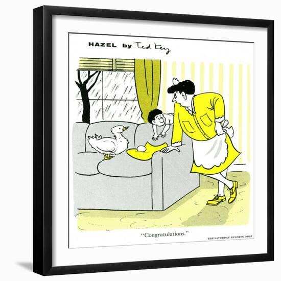 Hazel Cartoon-Ted Key-Framed Giclee Print