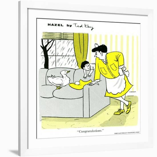 Hazel Cartoon-Ted Key-Framed Giclee Print