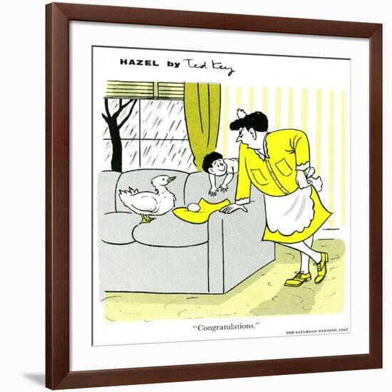 Hazel Cartoon-Ted Key-Framed Giclee Print