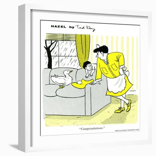 Hazel Cartoon-Ted Key-Framed Giclee Print