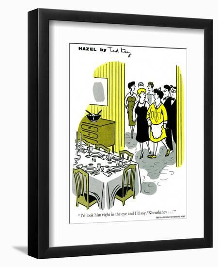 Hazel Cartoon-Ted Key-Framed Giclee Print