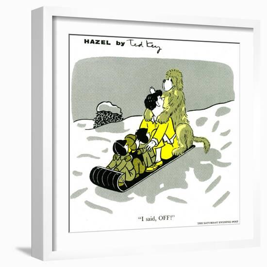 Hazel Cartoon-Ted Key-Framed Giclee Print