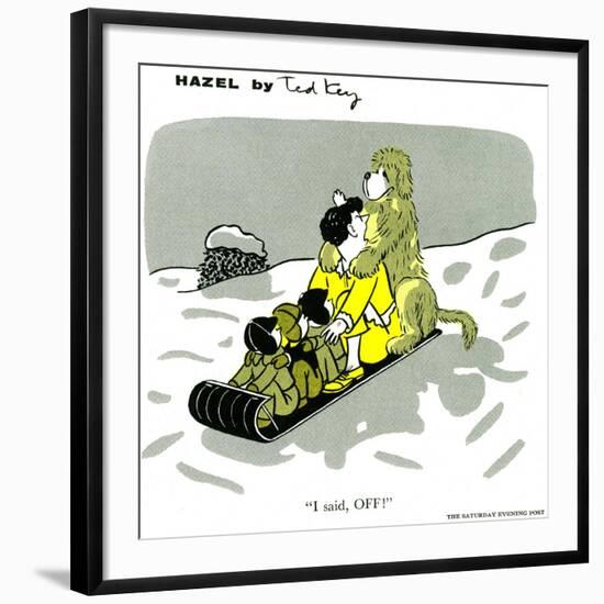 Hazel Cartoon-Ted Key-Framed Giclee Print