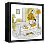 Hazel Cartoon-Ted Key-Framed Stretched Canvas