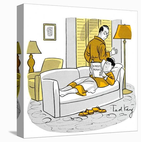 Hazel Cartoon-Ted Key-Stretched Canvas