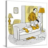 Hazel Cartoon-Ted Key-Stretched Canvas