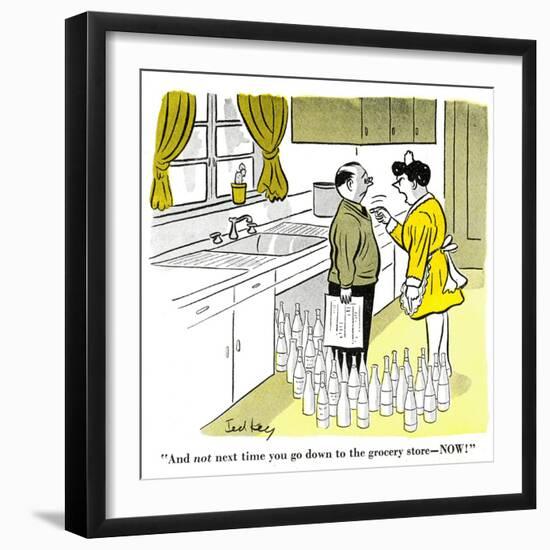 Hazel Cartoon-Ted Key-Framed Giclee Print