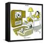 Hazel Cartoon-Ted Key-Framed Stretched Canvas