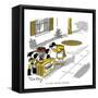 Hazel Cartoon-Ted Key-Framed Stretched Canvas