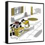 Hazel Cartoon-Ted Key-Framed Stretched Canvas