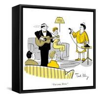 Hazel Cartoon-Ted Key-Framed Stretched Canvas