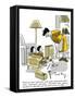 Hazel Cartoon-Ted Key-Framed Stretched Canvas