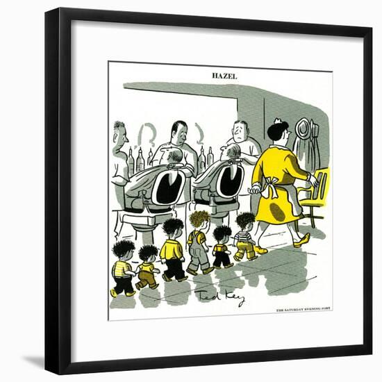 Hazel Cartoon-Ted Key-Framed Giclee Print