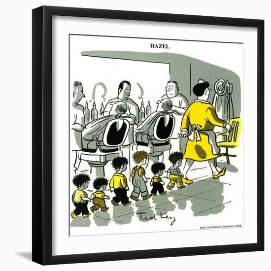 Hazel Cartoon-Ted Key-Framed Giclee Print