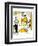 Hazel Cartoon-Ted Key-Framed Premium Giclee Print