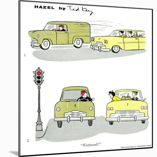 Hazel Cartoon-Ted Key-Mounted Giclee Print