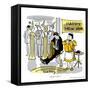 Hazel Cartoon-Ted Key-Framed Stretched Canvas