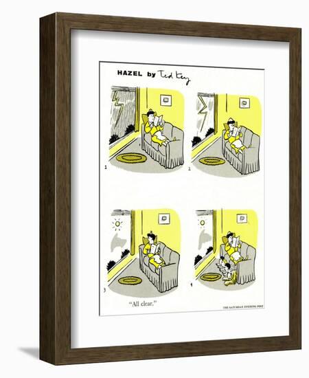 Hazel Cartoon-Ted Key-Framed Giclee Print