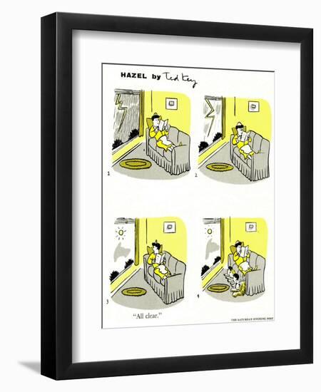 Hazel Cartoon-Ted Key-Framed Giclee Print