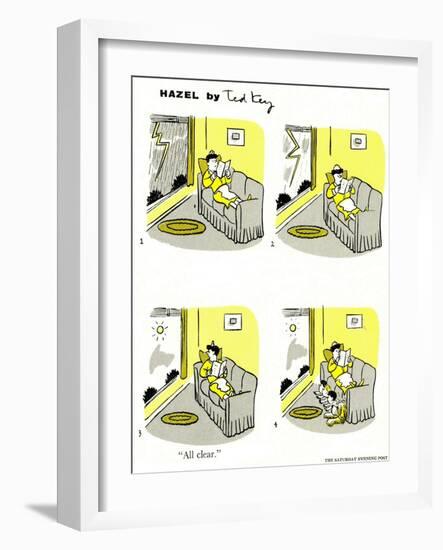 Hazel Cartoon-Ted Key-Framed Giclee Print