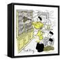 Hazel Cartoon-Ted Key-Framed Stretched Canvas