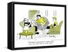 Hazel Cartoon-Ted Key-Framed Stretched Canvas