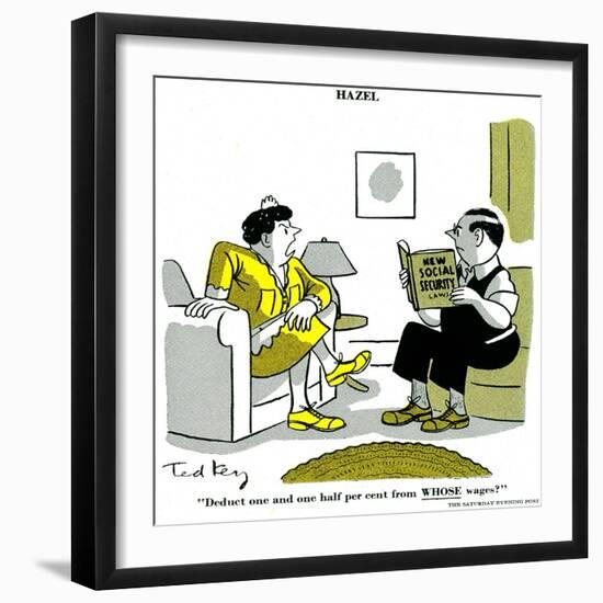 Hazel Cartoon-Ted Key-Framed Giclee Print