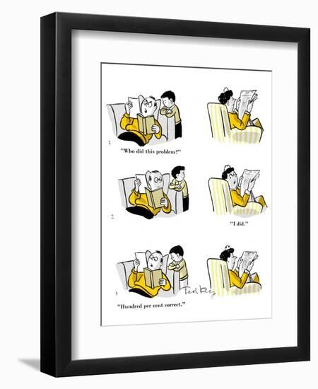 Hazel Cartoon-Ted Key-Framed Giclee Print