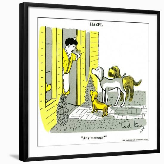 Hazel Cartoon-Ted Key-Framed Giclee Print